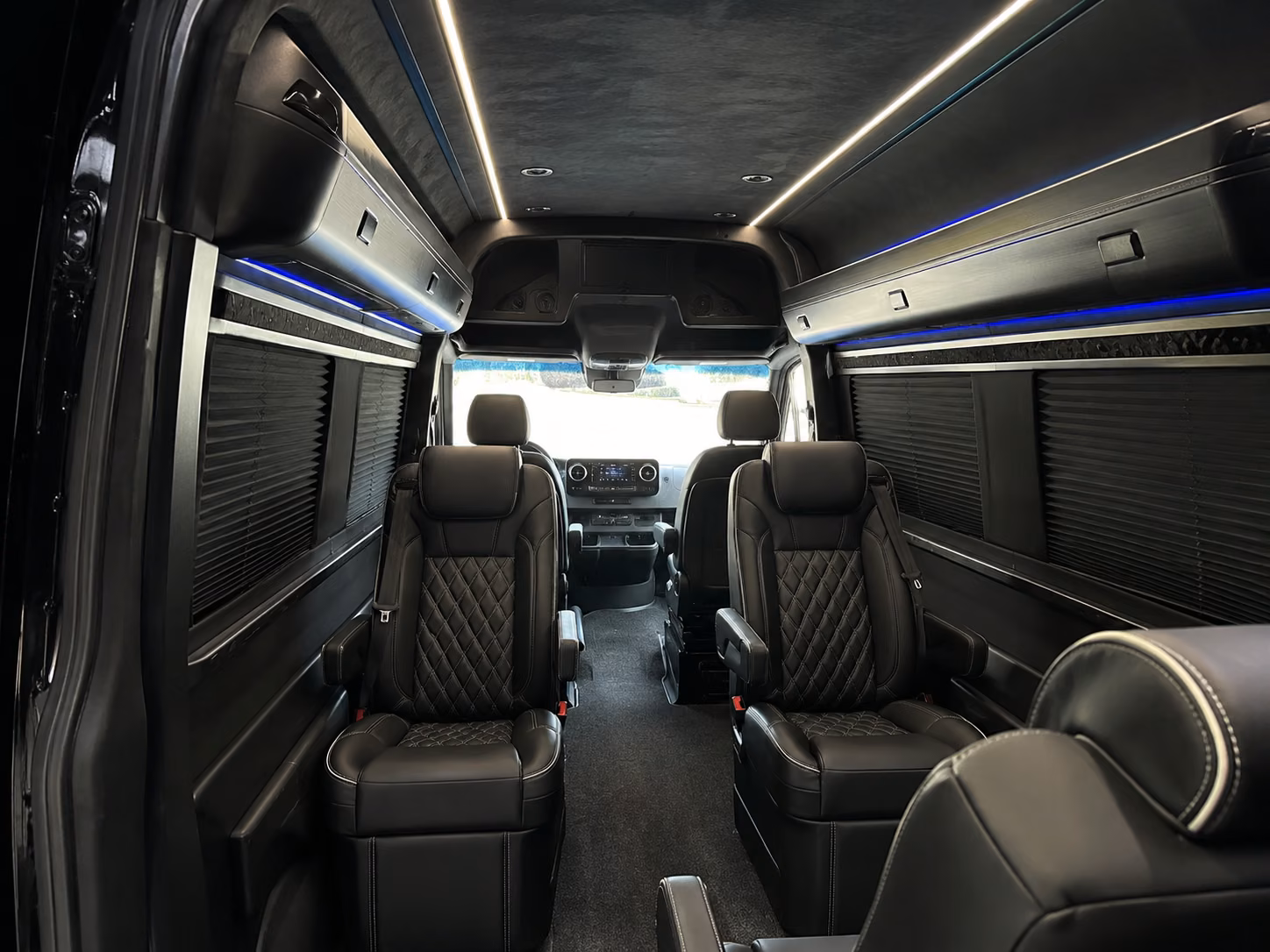 virginia beach 8 passenger sprinter van inside