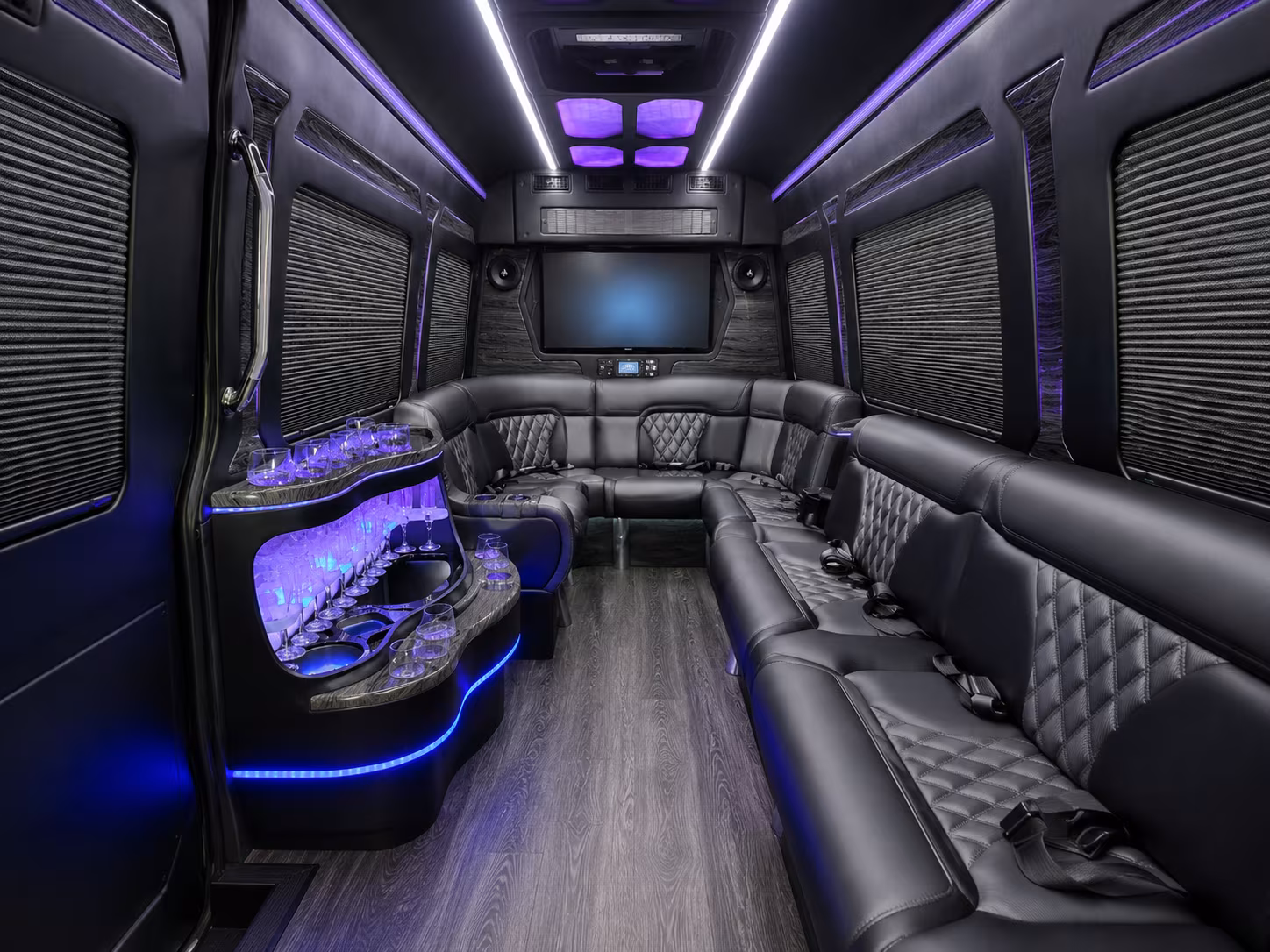 virginia beach sprinter limousine inside